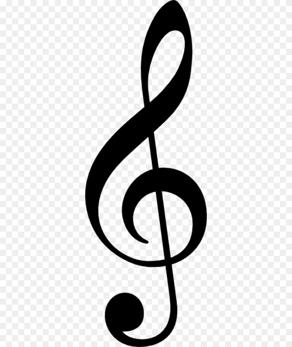 Treble Clef Vector, Gray Free Transparent Png