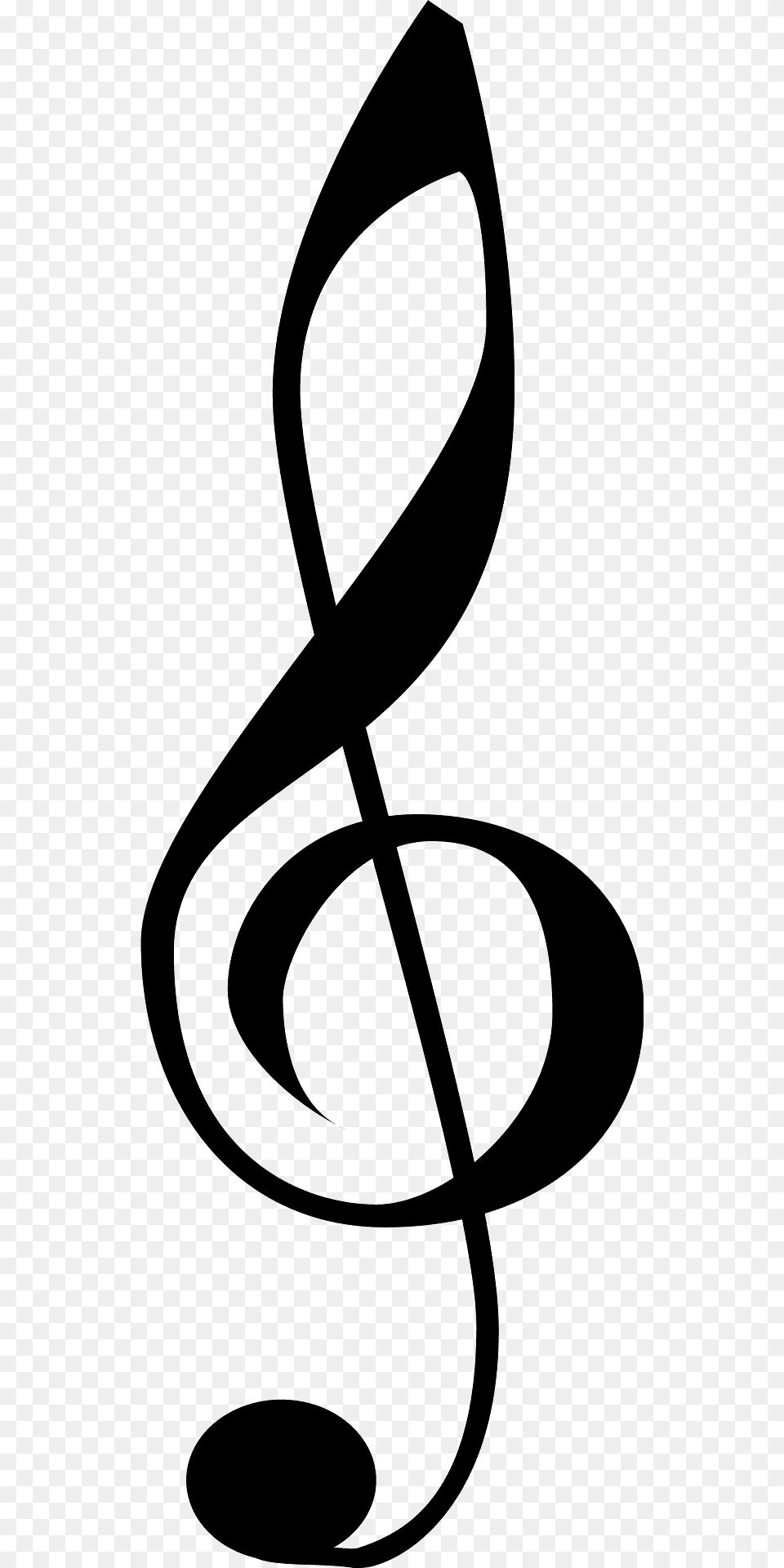 Treble Clefs Silhouette, Symbol, Alphabet, Ampersand, Text Free Png