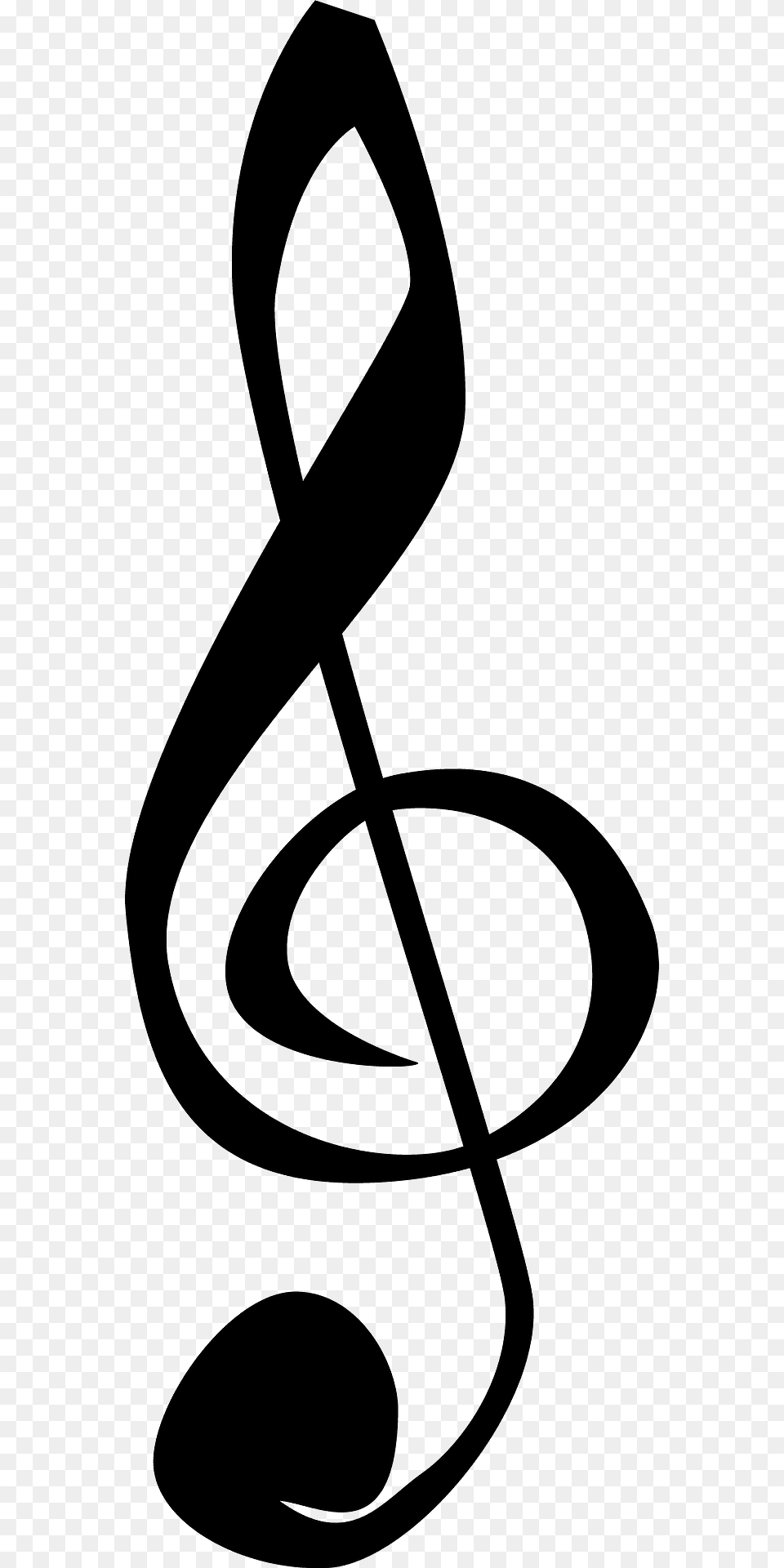 Treble Clefs Silhouette, Alphabet, Ampersand, Symbol, Text Free Png