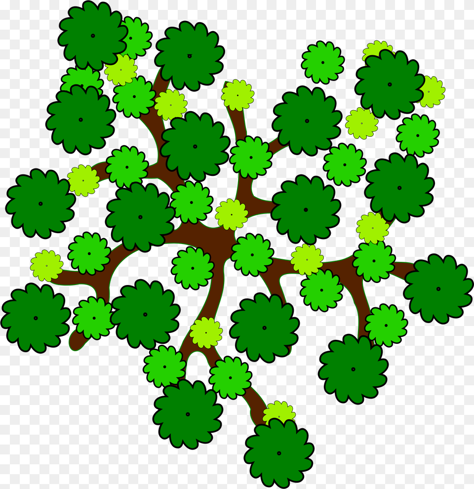 Tree 14 Clip Arts, Green, Pattern, Plant, Art Free Png Download