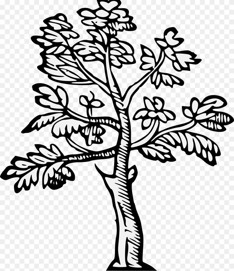 Tree, Art, Stencil, Drawing, Animal Free Png