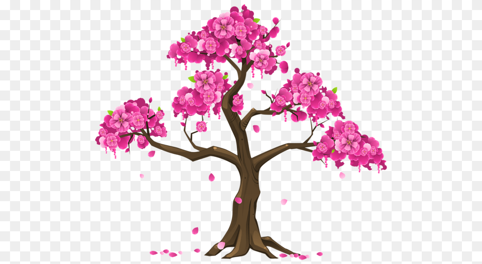 Tree, Flower, Plant, Cherry Blossom, Cross Free Png Download