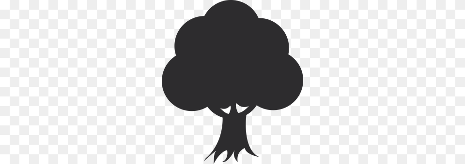 Tree Silhouette, Person, Stencil Free Png Download