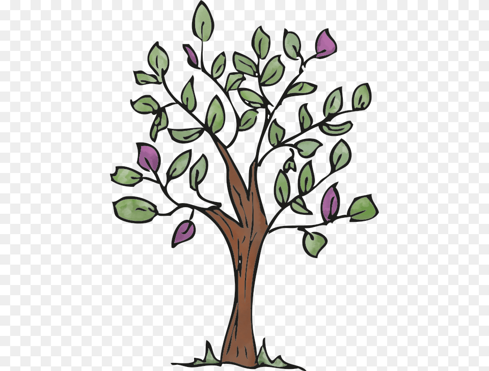 Tree, Art, Graphics, Purple, Floral Design Free Transparent Png