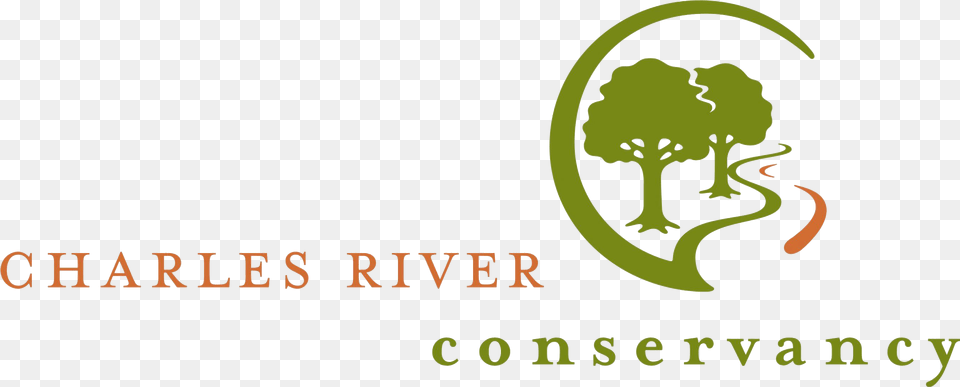 Tree And River Logo Charles River Conservancy, Broccoli, Food, Plant, Produce Free Png Download