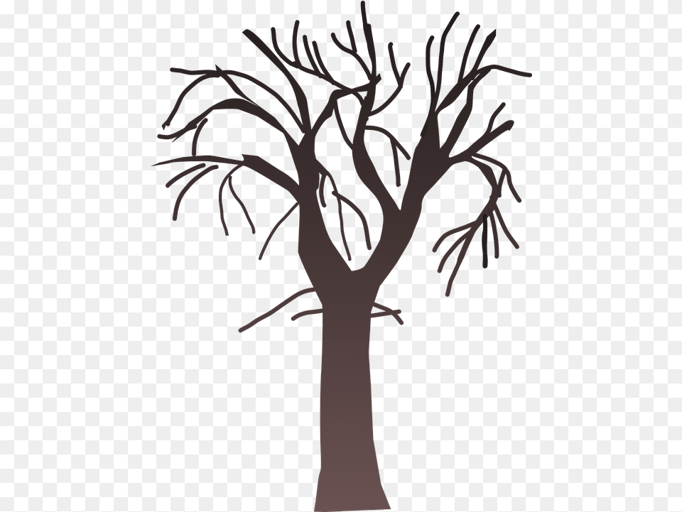 Tree Bare Branches Bare Clipart, Plant, Art, Tree Trunk, Drawing Free Transparent Png