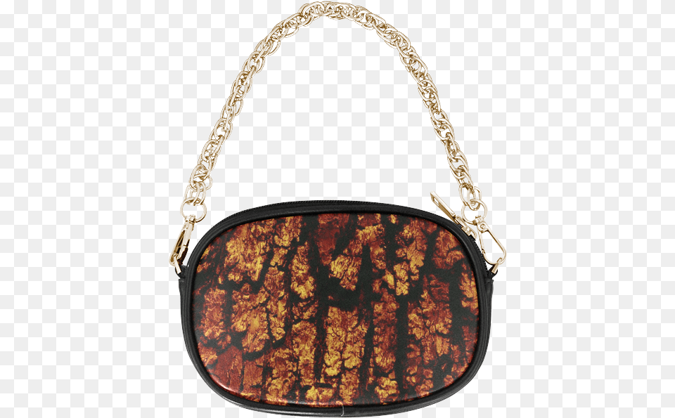 Tree Bark Structure Brown Chain Purse Handbag, Accessories, Bag Free Transparent Png