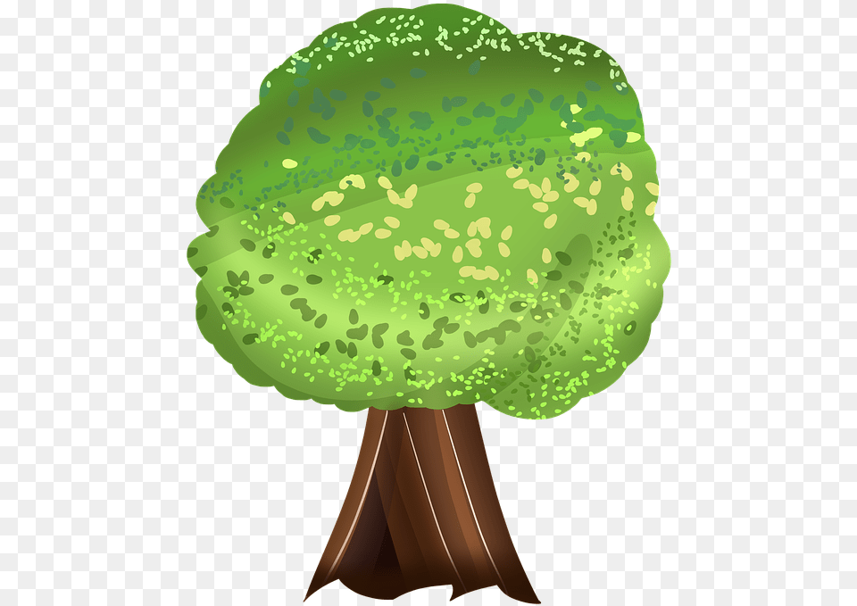 Tree Big Trees Forest Illustration, Moss, Plant, Green, Vegetation Png Image