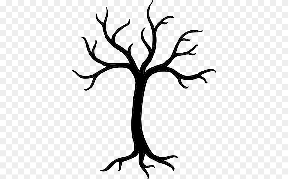 Tree Black And White Tree Clipart Black And White, Silhouette, Stencil, Animal, Kangaroo Free Png