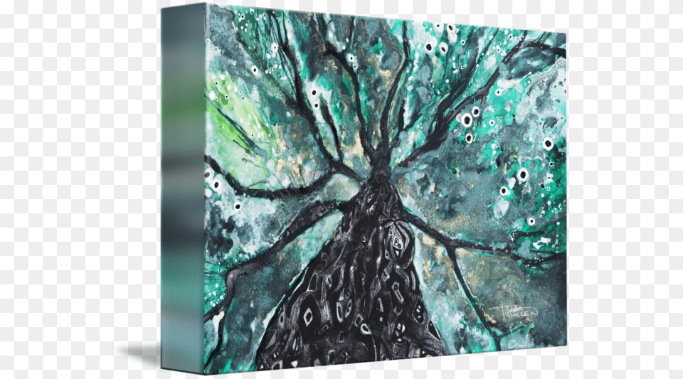 Tree Branches Above, Art, Modern Art, Painting, Canvas Free Png Download