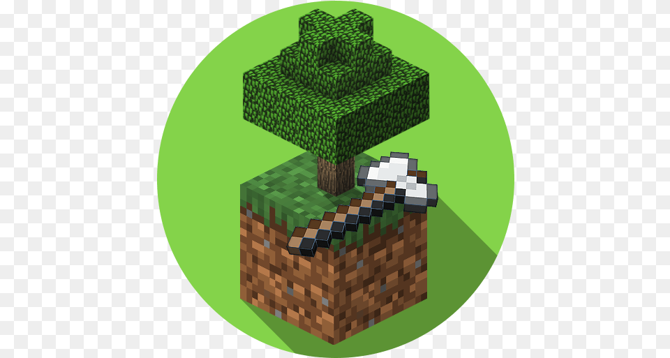 Tree Capitator Mod Apps On Google Play Minecraft Icon, Brick, Green, Couch, Furniture Free Png Download