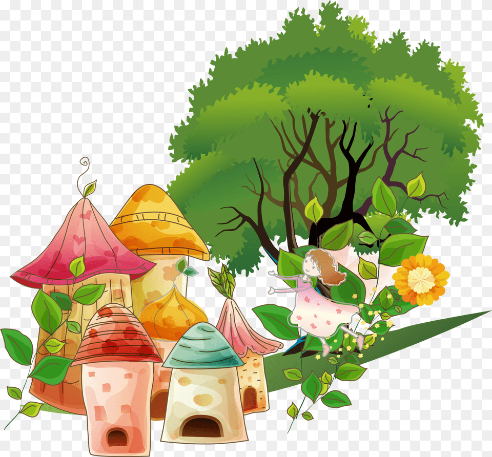 Tree Cartoon Drawing, Art, Graphics, Outdoors, People Png