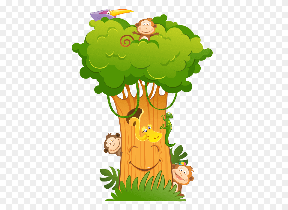 Tree Child Sticker Clip Art, Green, Plant, Graphics, Baby Free Transparent Png