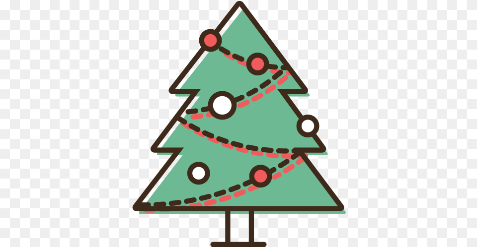 Tree Christmas Icon Of Outline Icons Clip Art, Christmas Decorations, Festival, Triangle, Christmas Tree Free Png Download