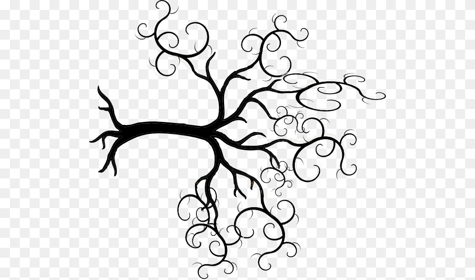 Tree Clip Art Black And White With Roots, Floral Design, Graphics, Pattern, Drawing Free Transparent Png
