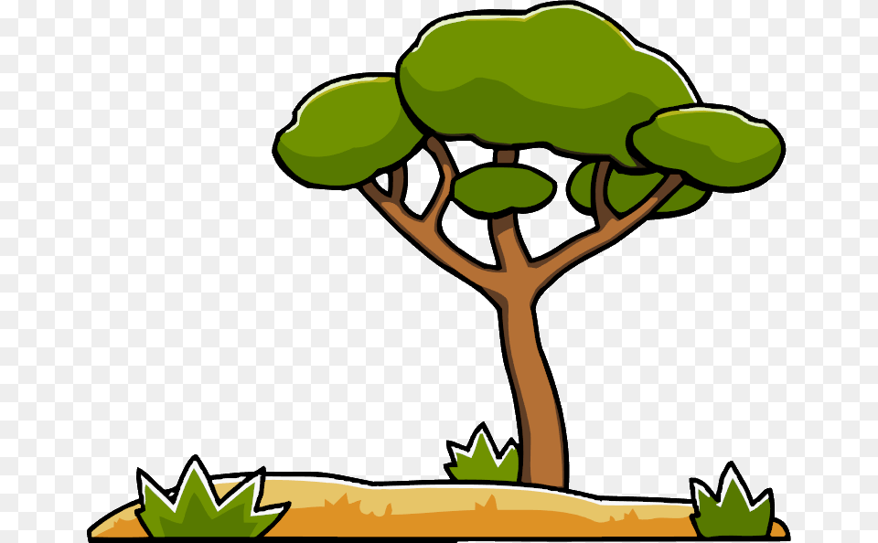 Tree Clip Art Freeuse Cartoon Savanna Tree, Plant, Tree Trunk, Vegetation, Field Png