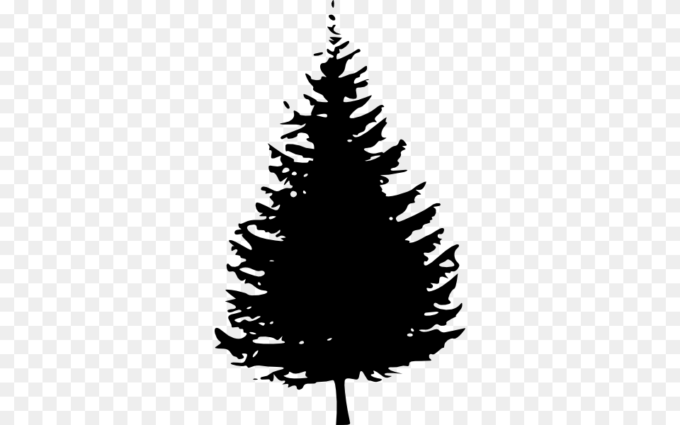 Tree Clip Art Pine Tree, Fir, Plant, Silhouette, Stencil Png