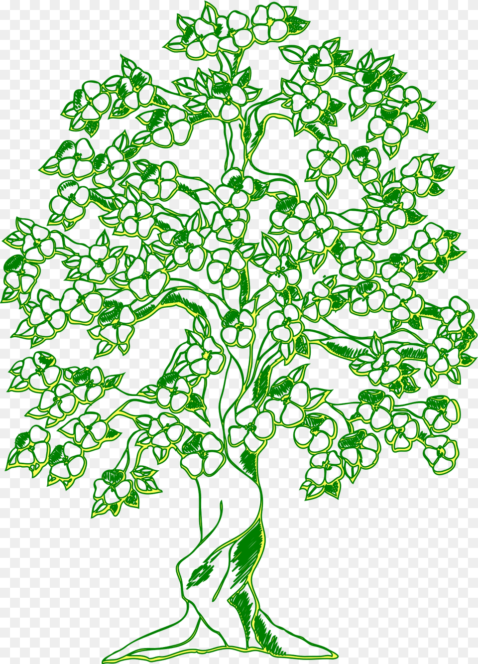 Tree Clipart, Pattern, Green, Plant, Moss Free Transparent Png