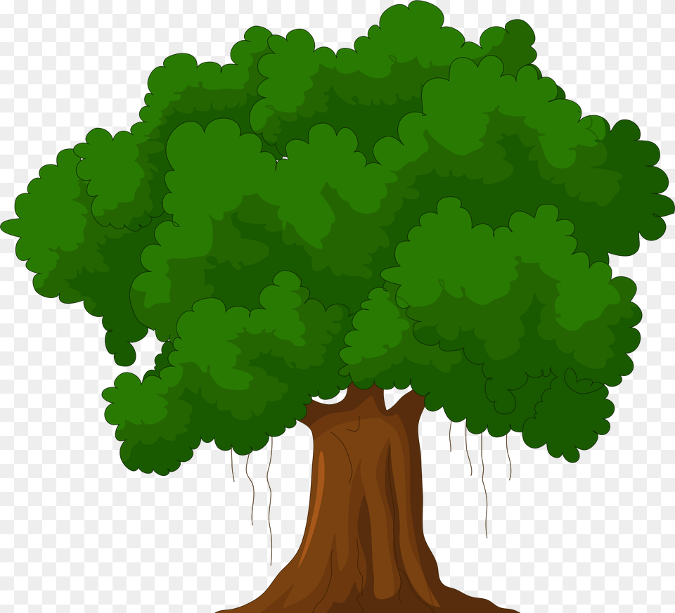 Tree Clipart Cartoon Green Cartoon Background Tree, Woodland, Vegetation, Potted Plant, Plant Free Transparent Png
