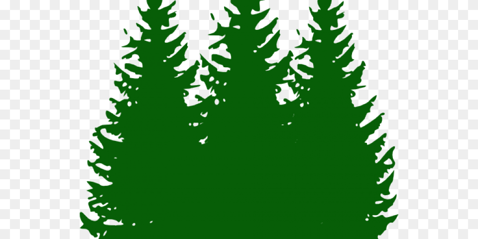 Tree Clipart Clipart Green Tree Pine Tree Silhouette, Conifer, Fir, Plant, Leaf Free Png Download