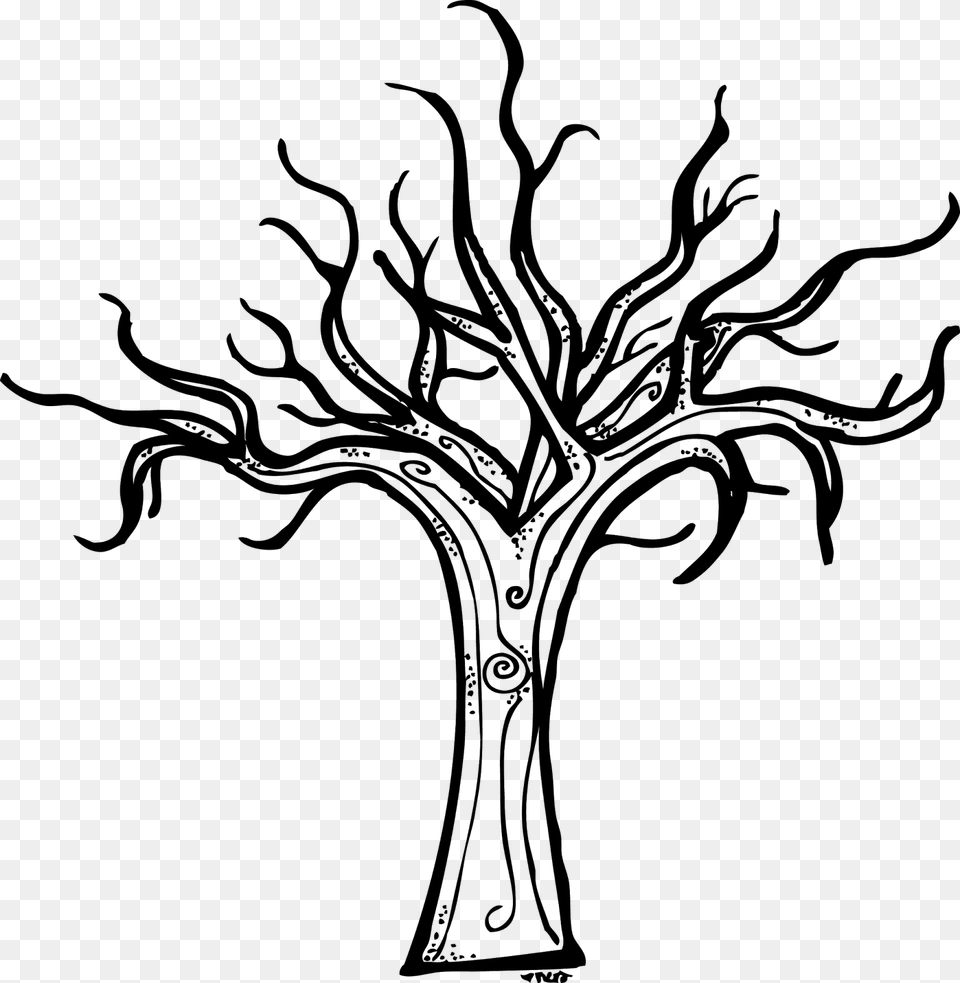 Tree Clipart Clipart Huge Tree, Gray Free Transparent Png