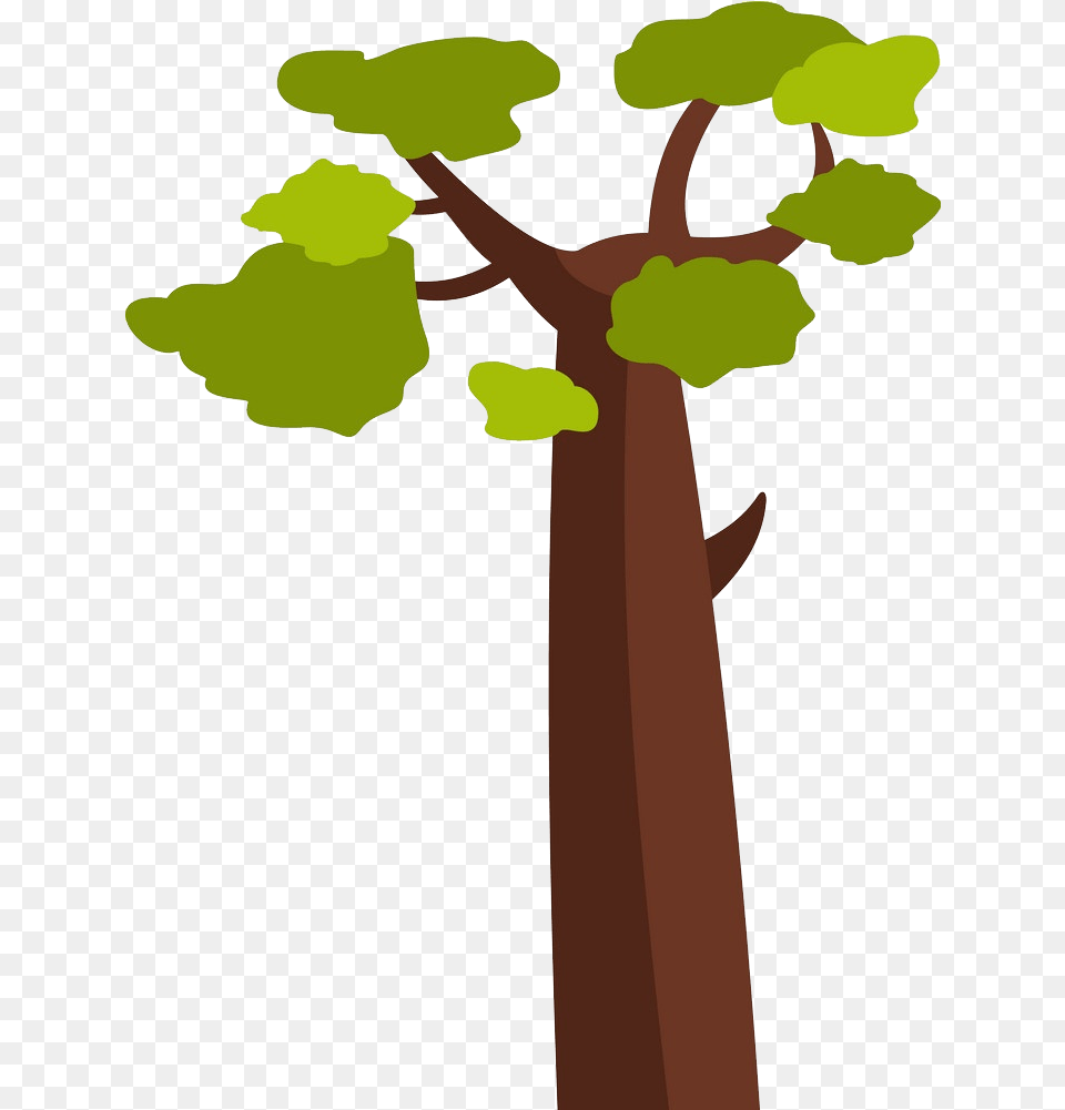 Tree Clipart Clipartworld Icon Baobab Tree, Plant, Tree Trunk Free Png Download