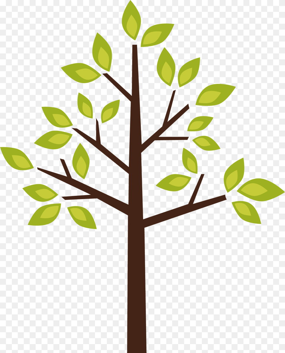 Tree Clipart Image, Leaf, Plant, Cross, Symbol Free Png Download