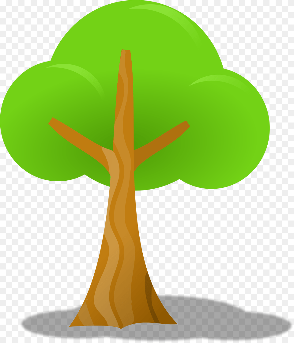 Tree Clipart Three Branch, Green, Cross, Symbol, Plant Free Transparent Png