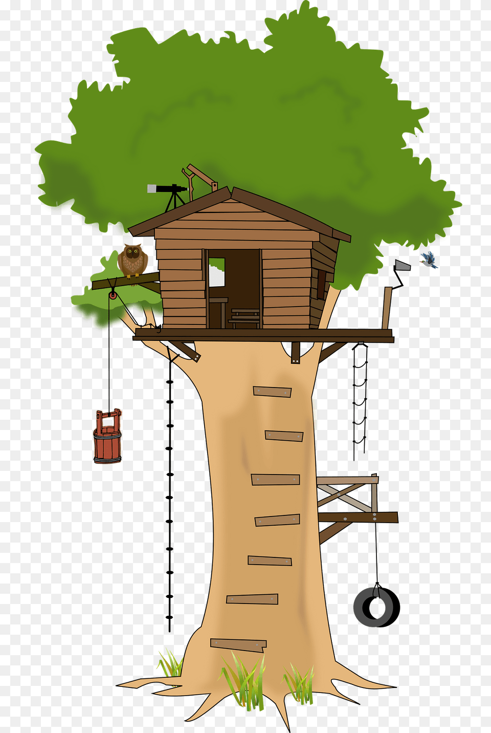 Tree Club House Clipart, Architecture, Rural, Outdoors, Nature Free Transparent Png
