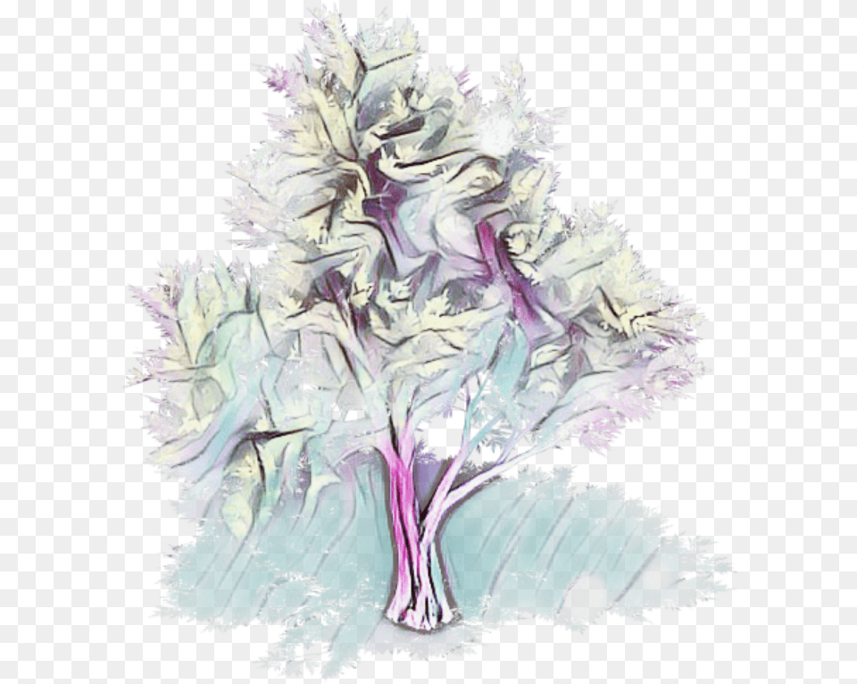 Tree Colorful Splash Coloring Illustration, Art, Modern Art, Drawing, Ice Png Image