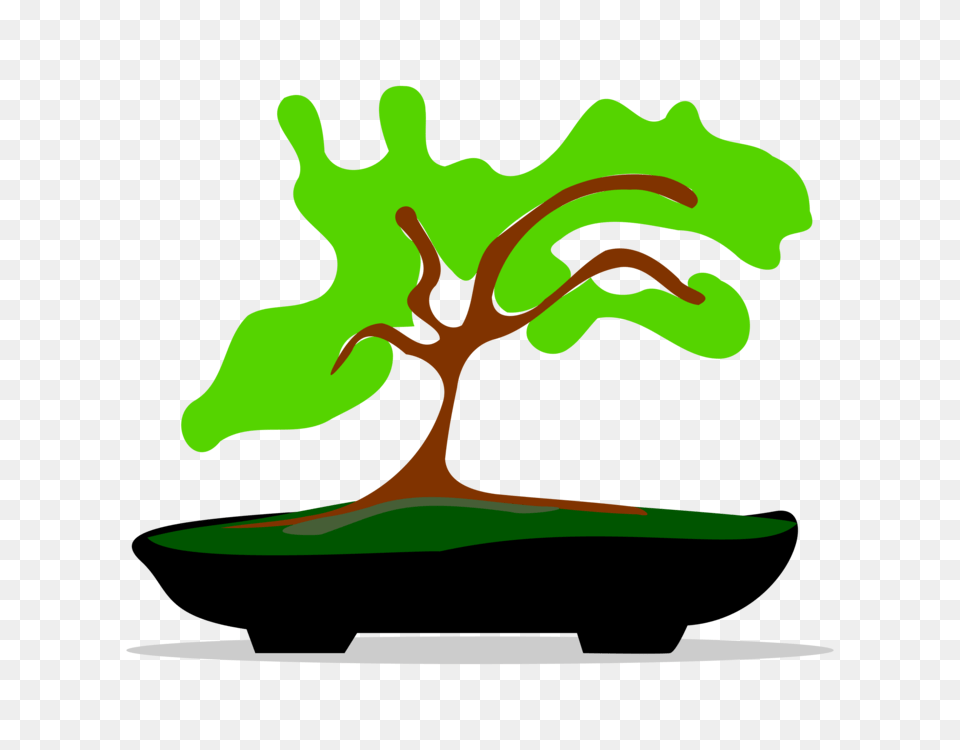 Tree Computer Icons Bonsai Art Drawing, Plant, Potted Plant, Green, Animal Free Transparent Png