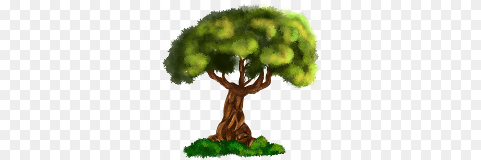 Tree Digital Art On Pixabay Tree Digital Art, Plant, Potted Plant, Conifer, Cross Free Png Download