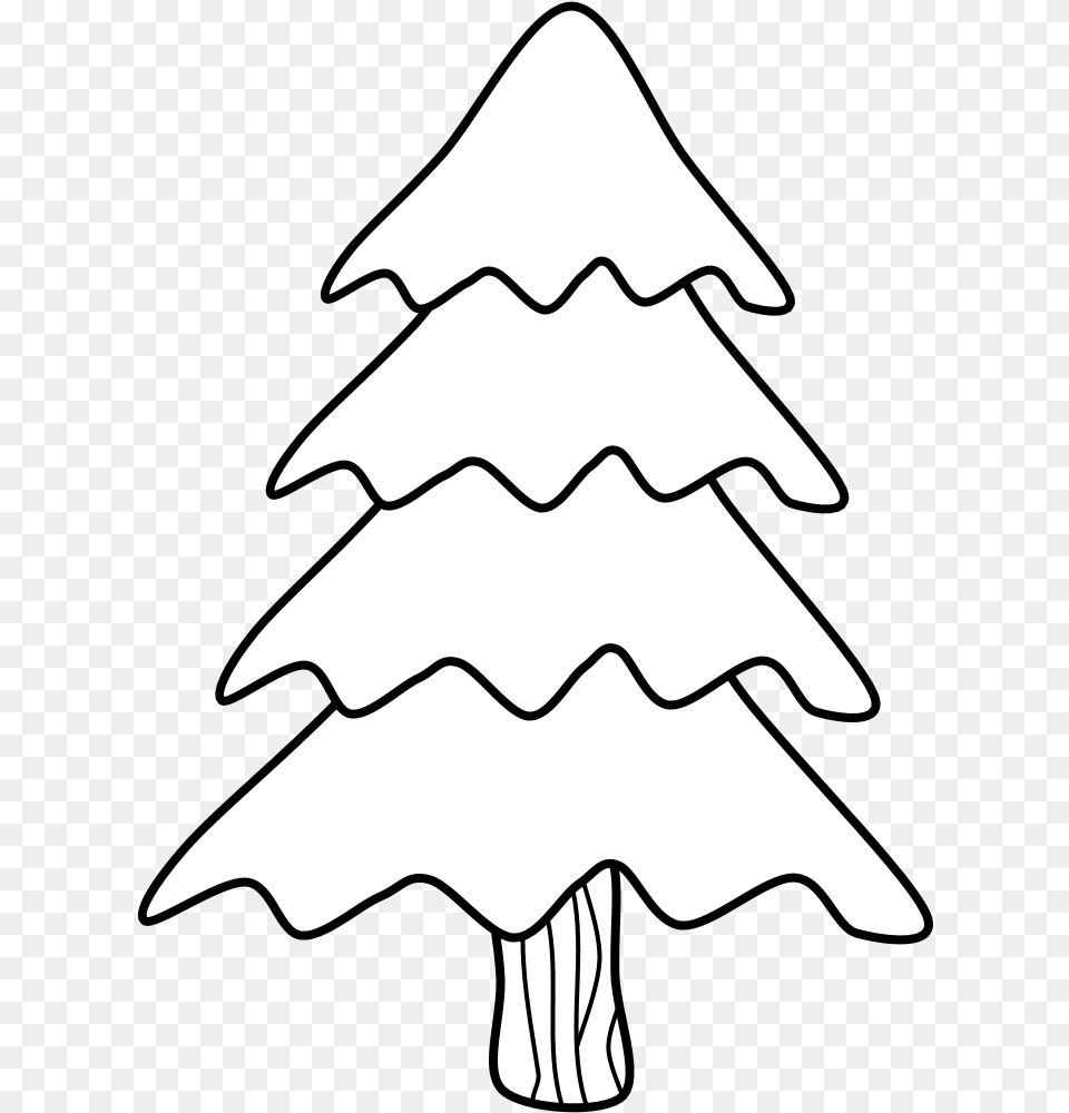 Tree Evergreen Black And White Christmas Tree, Stencil, Silhouette, Animal, Fish Free Transparent Png