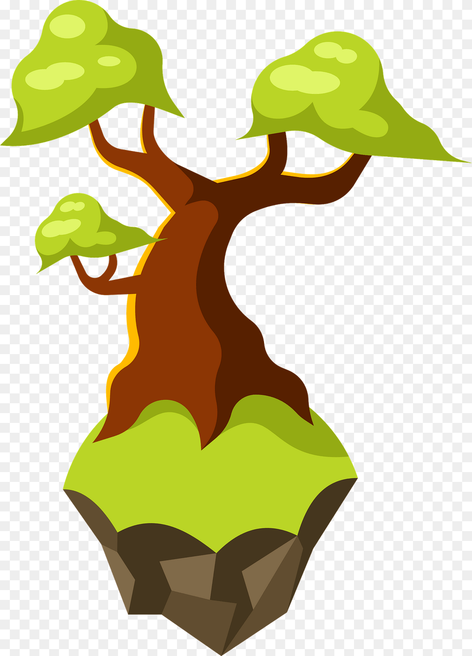 Tree Flying Island Clipart, Plant, Land, Nature, Outdoors Free Png Download