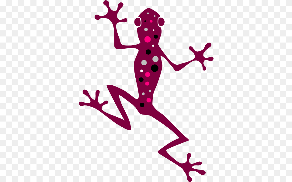 Tree Frog Vector Graphics Clip Art Image Pink Frog Silhouette, Animal, Gecko, Lizard, Reptile Free Png Download