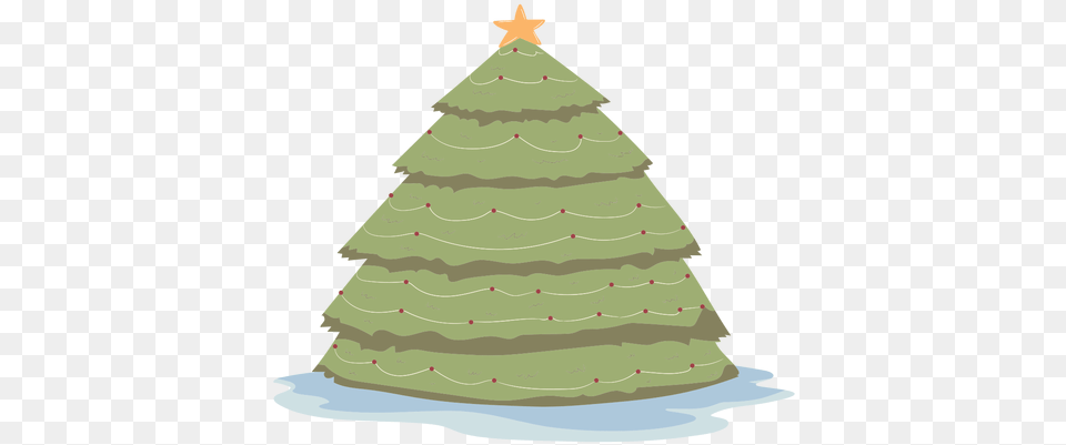 Tree Garland Star Flat U0026 Svg Vector File Christmas Tree, Birthday Cake, Food, Dessert, Cream Free Transparent Png