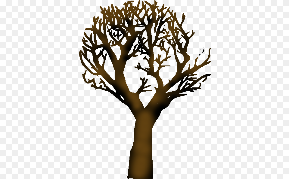 Tree Halloween Trees Full Size Seekpng Vector Black Tree, Plant, Tree Trunk, Person Free Png Download