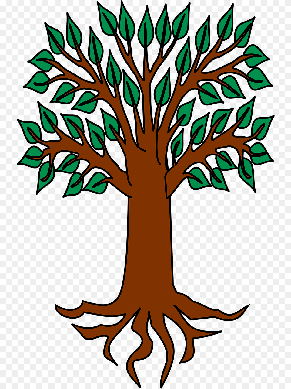 Tree Heraldic Symbol Palm Trees In Heraldry, Plant, Art, Vegetation, Root Png Image