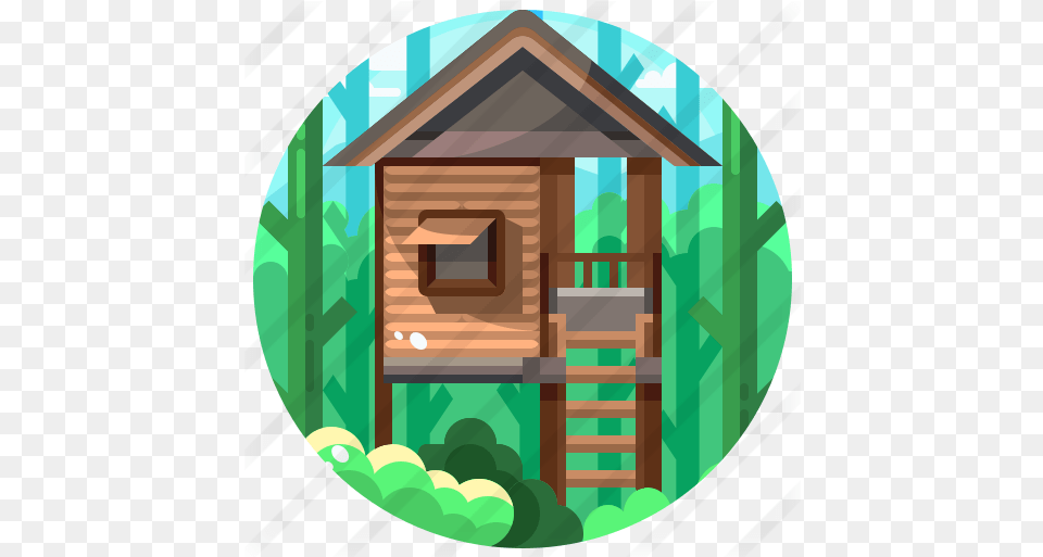Tree House Casa Del Arbol Icono, Architecture, Housing, Building, Cabin Free Transparent Png