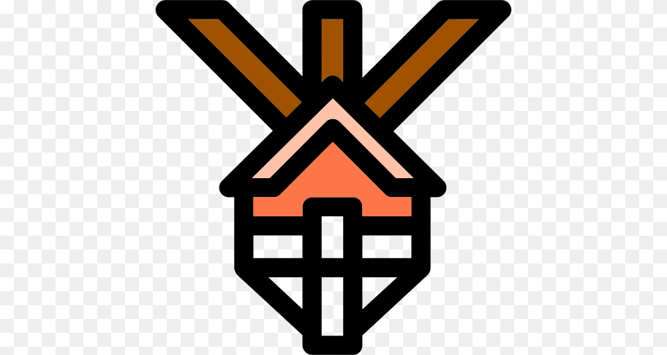 Tree House Icon, Cross, Symbol Png