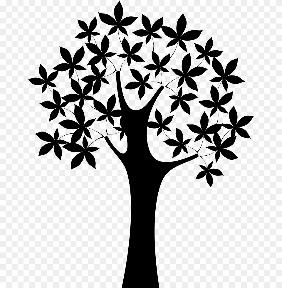 Tree Icon, Silhouette, Stencil, Art, Pattern Png