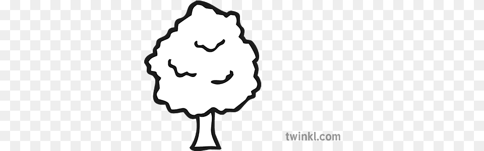 Tree Icon Black And White Illustration Twinkl Language, Stencil, Person, Face, Head Png Image