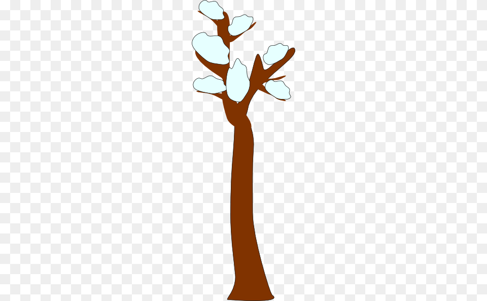 Tree In Snow Tree Tree Clipart Snow And Clip Art, Plant, Tree Trunk, Animal, Deer Png