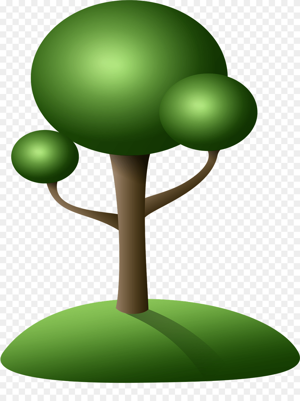 Tree Island Green Cartoon Simple, Sphere, Plant, Balloon Png