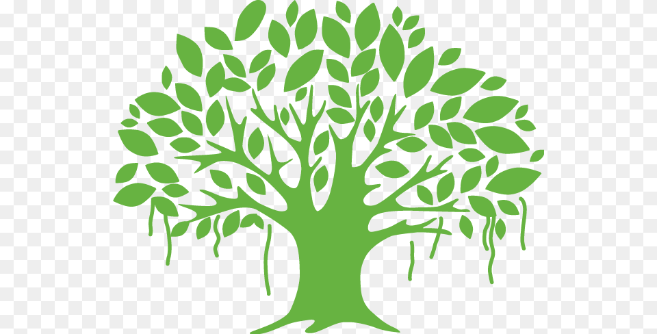 Tree Of Banyan Logo, Green, Pattern, Plant, Vegetation Free Png