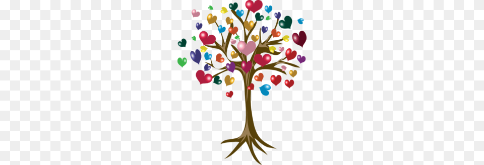 Tree Of Hearts Hearts Heart Heart Tree I Love Heart, Art, Graphics, Balloon, Chandelier Png Image