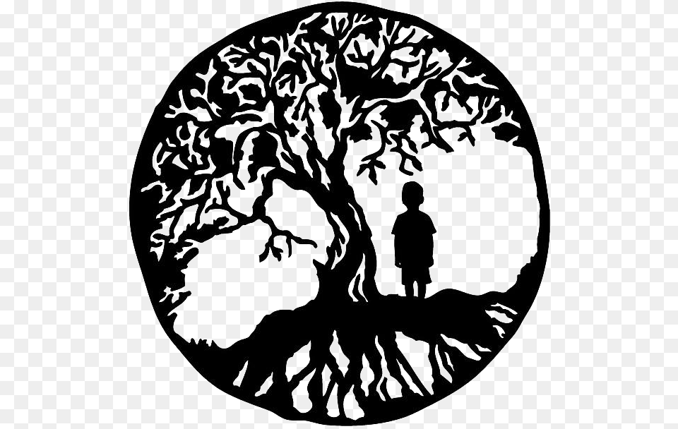 Tree Of Life, Silhouette, Art, Adult, Person Free Png