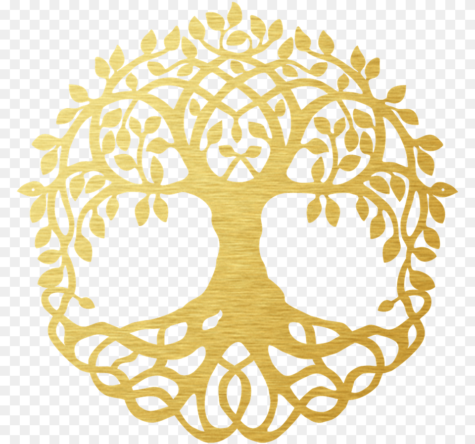 Tree Of Life Black And White Tree Clip Art, Gold Png