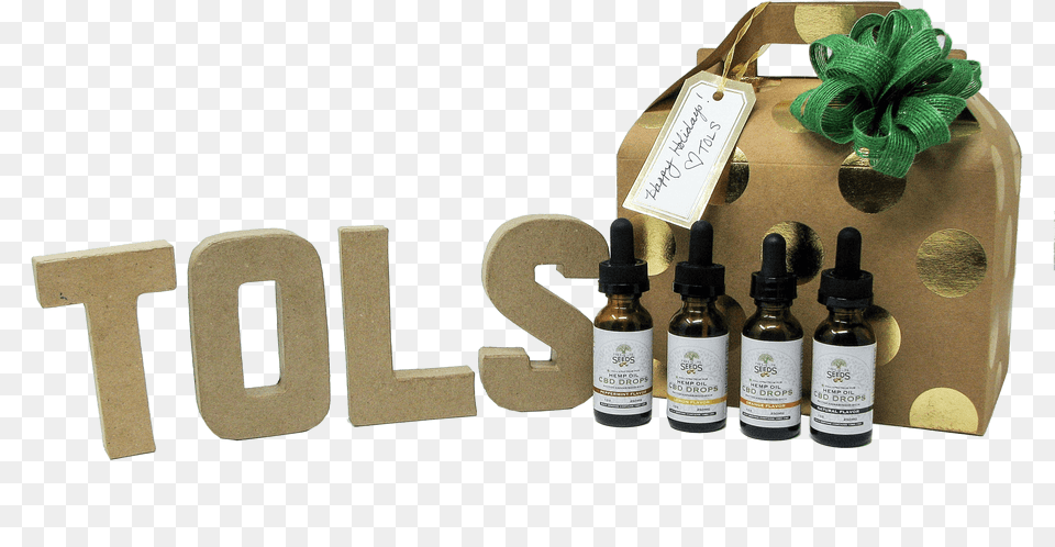 Tree Of Life Seeds Cbd Oil Drop Gift Set Champagne, Bottle, Herbal, Herbs, Plant Free Png