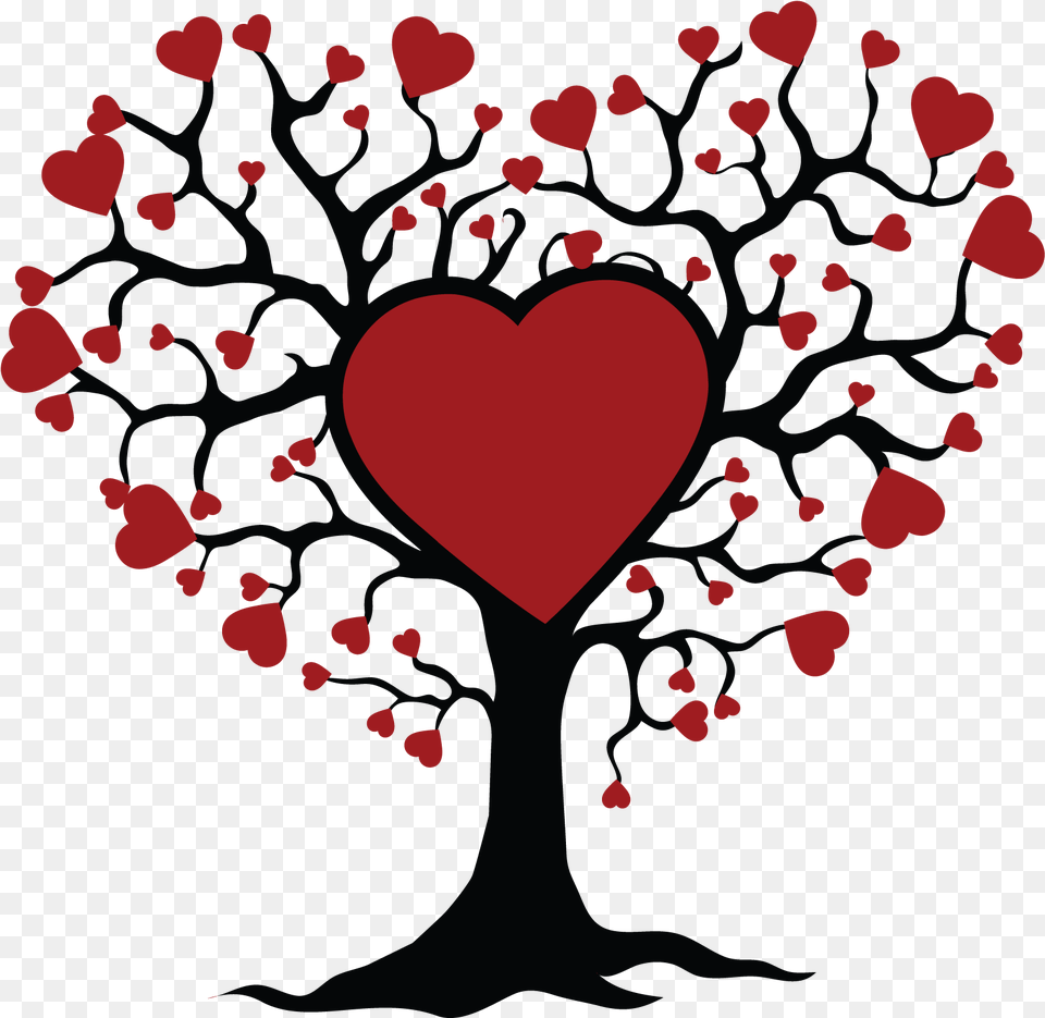 Tree Of Life Vector Tree Of Life With Hearts Download Albero Della Vita Disegno, Heart Free Png